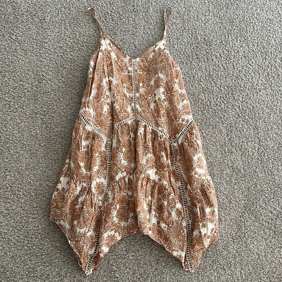 Moon River Light Brown Paisley Dress - Picture 1 of 1